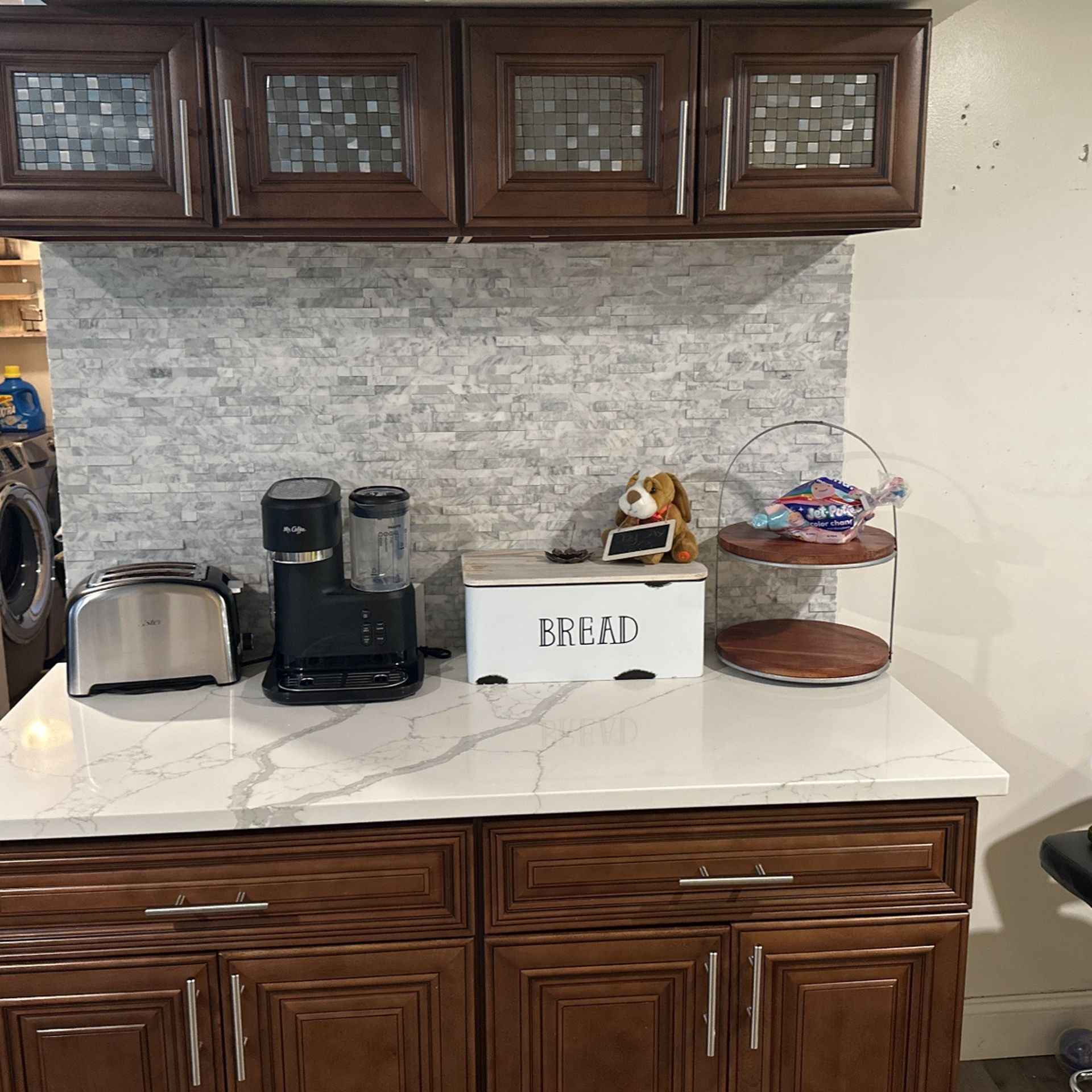 Asap Year Old Mahogany, Kitchen Cabinets and Granite Countertop