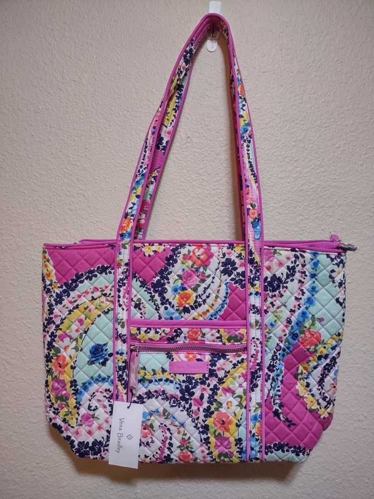 Vera Bradley Purse Retired Print Wildflower Paisley