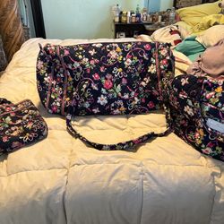 New Vera Bradley Travel Large Satchel