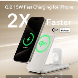 iPhone Charging Station With Detachable iWatch Charger And Power Converter