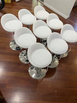 LV Bar Stools Reupholstered 