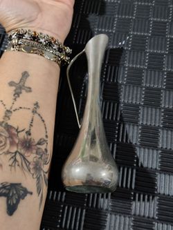 vintage silver-plated jug bud vase