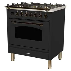 Hallman 30" Dual Fuel Range Matte Graphite NEW Sealed Box