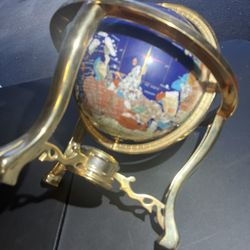 Brass World Globe