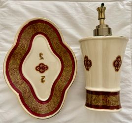 Gracefully attractive SOAP PUMP and DISH - Both for $19
