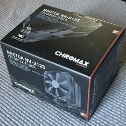 Noctua CPU Cooler (NHU-12S Chromax Black) + extra