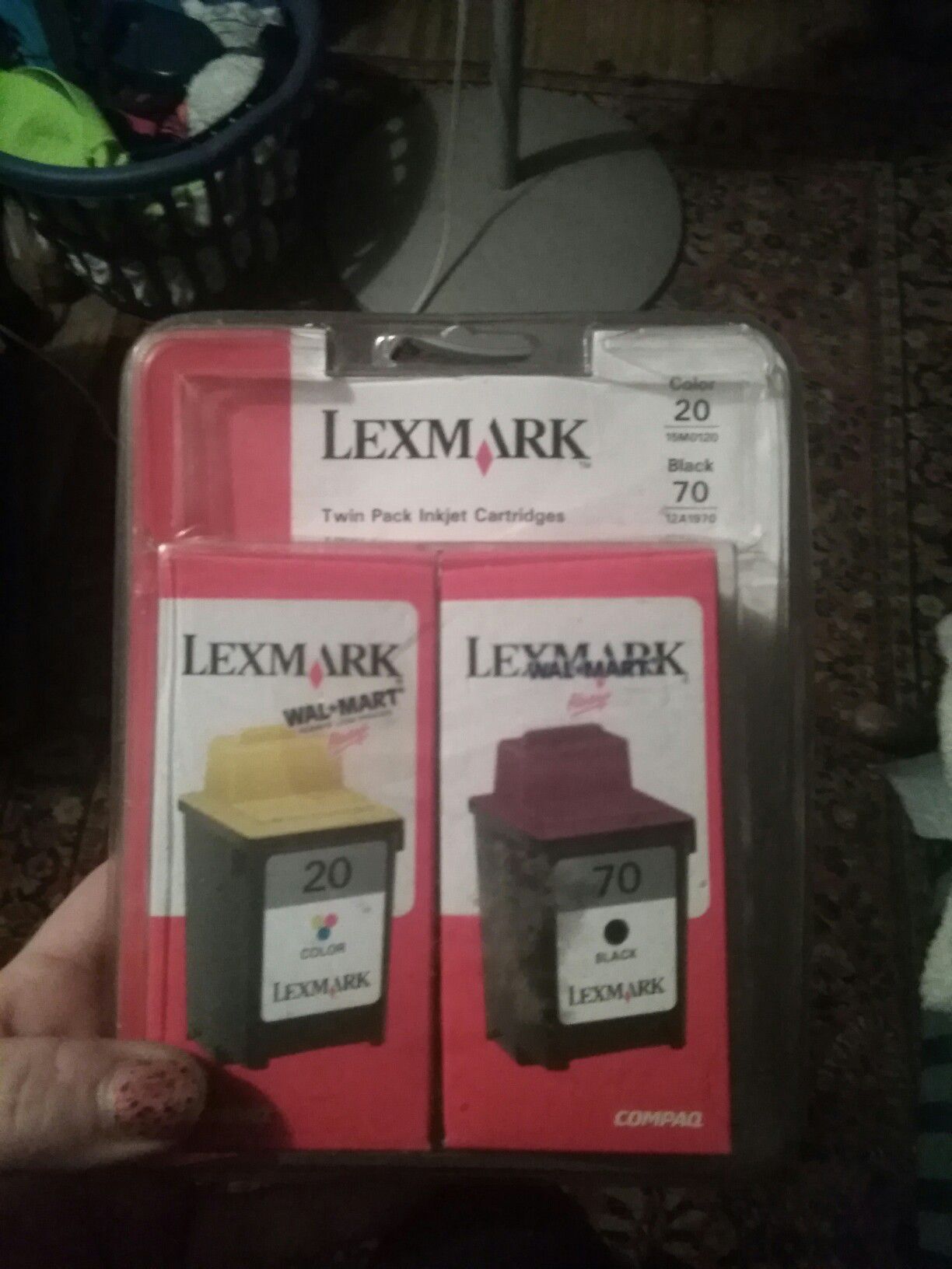 Lexmark™ 70/20 Black/Color Ink Cartridges 12A1970/15M0120, Pack Of 2