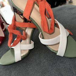 High heels , tie ankle