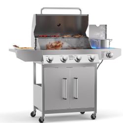 BBQ GRILL 5 Burners New In The Box 