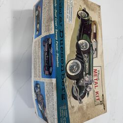 Vintage Hubley SJ Duesenberg Metal Model Kit - Unbuilt w/ Instructions