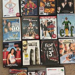12 DVDS And 3 Games