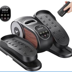 MERACH Under Desk Elliptical Machine, Leg Exerciser While Sitting for Seniors with Remote Control & 12-Speeds, Quiet Portable Electric Seated Pedal Ex