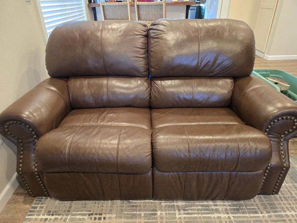 Brown Leather Couches