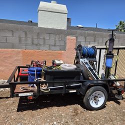 Trailer Set Up For window/pressure Washing