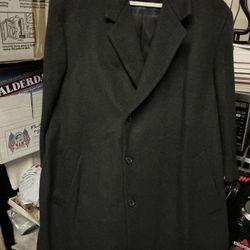 Men’s Black Lambswool Coat/ Lord & Taylor/ Pick Up Only/ 2x-3x