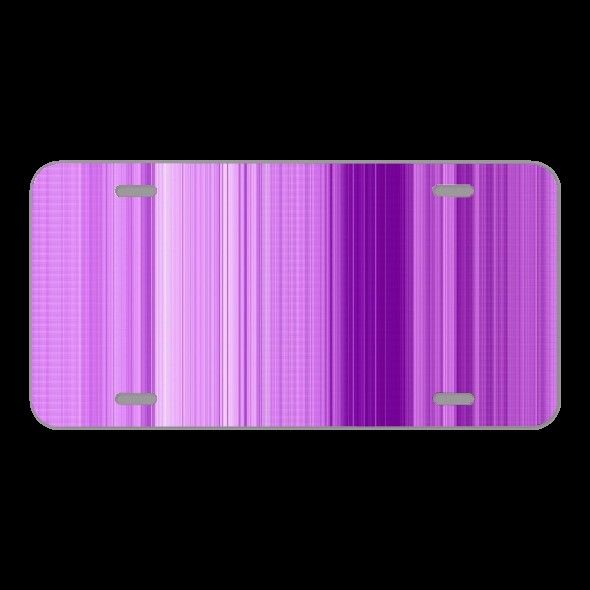 License Plate Novelty Car Front Background Texture Pattern Purple