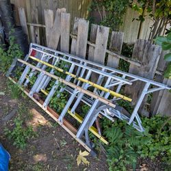3 - 6' ladders, 1 - 8' ladder 