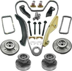 90738S Timing Chain Kit with VVT for 2011-2017 Ford Explorer F150 Edge Taurus Mustang Transit Flex 3.5L 3.7L / 2013-2016 Lincoln MKX MKZ MKS 3.7 Cam P