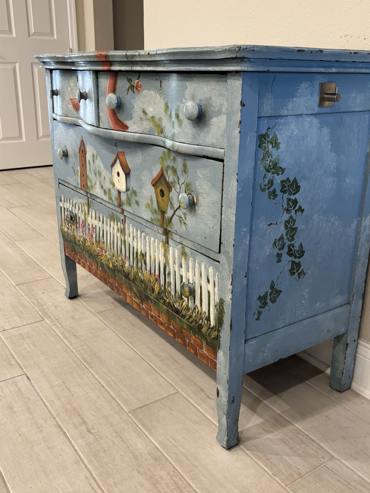 Solid Wood Large nightstands Art pieces.