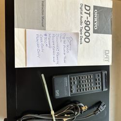 Onkyo Digital Audio Tape Deck DT - 9000