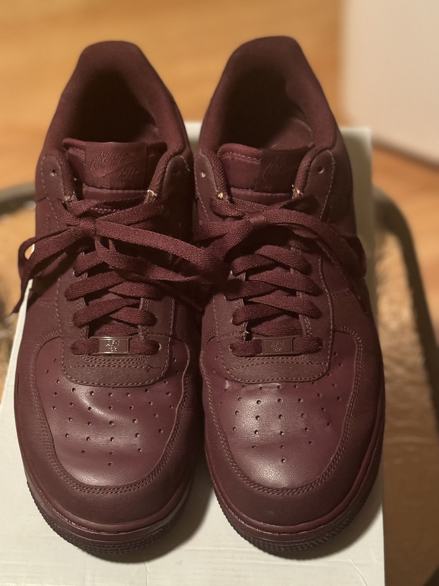 2010 Deep Burgundy/Bordeaux Air Force 1 Sz12