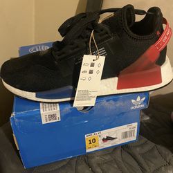 Men’s Adidas NMD R1 V2 size 10 Black Blue Red