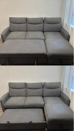 Gray Bed Couch / Expandable Couch