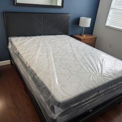 New Full Size Bed Frame With Mattress New Bedroom Furniture Bed Set 