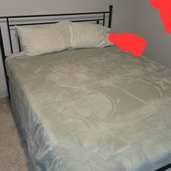 Black Metal Queen Bed Frame
