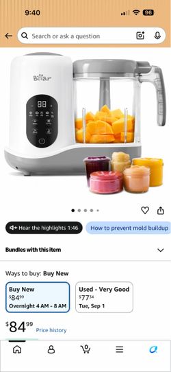 Bear Baby Food Maker and Blender