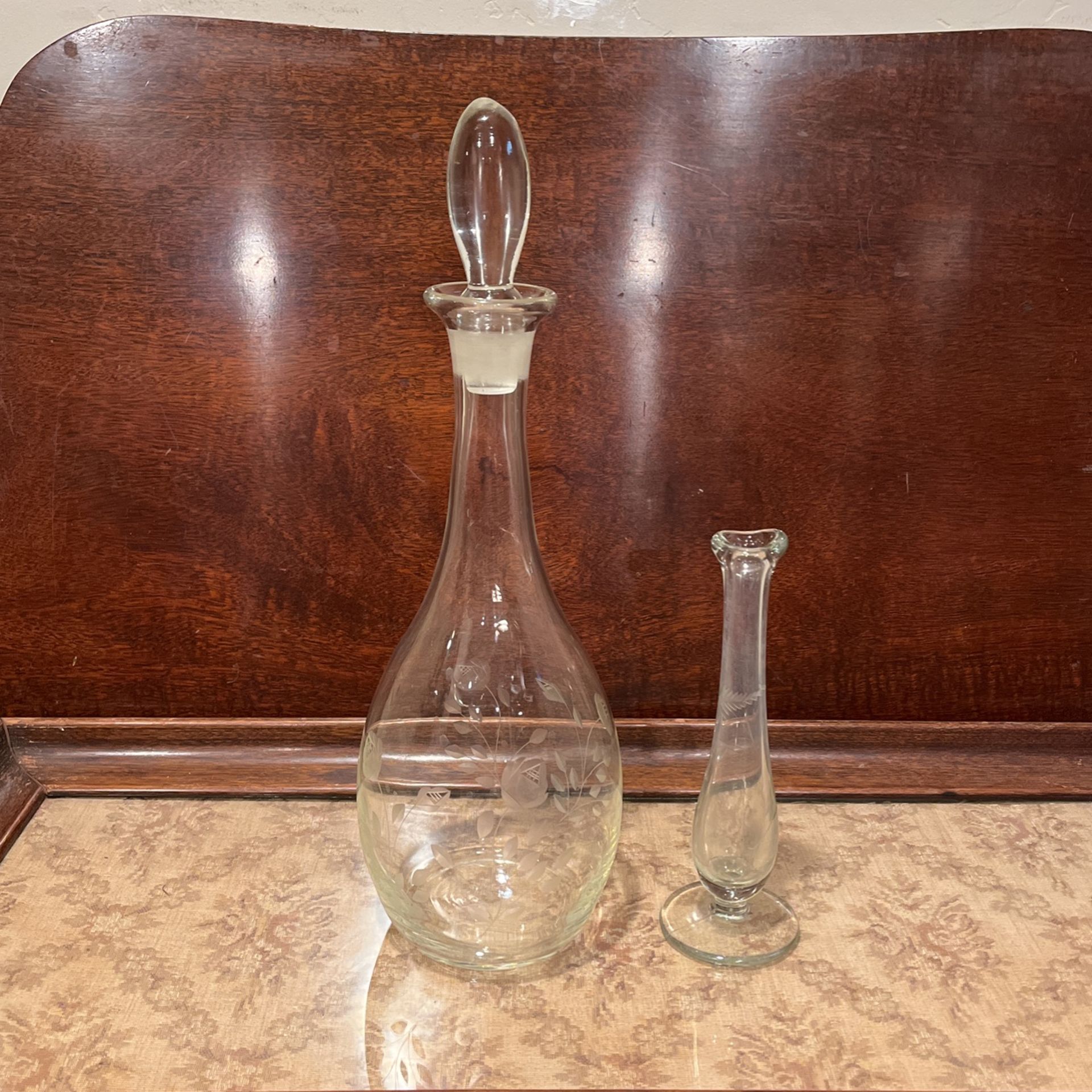 Vintage Wine Decanter & Flower Vase