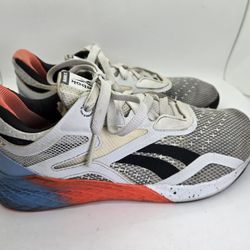 Reebok Crossfit Nano X Shoes Womens 7.5 White Training Athletic Workout Sneakers