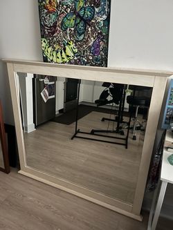 Solid Wood Floor Mirror