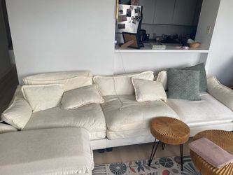Comfortable cream couch