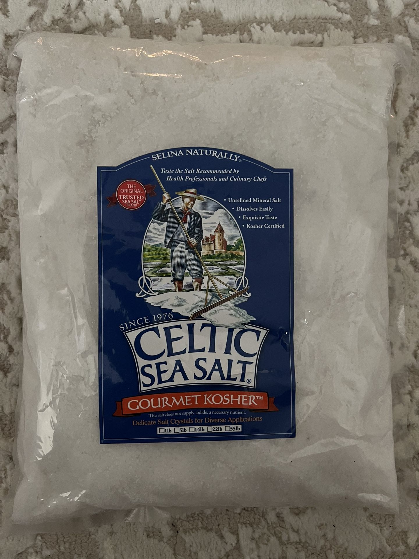 Gourmet Kosher Celtic Sea Salt 5lb 