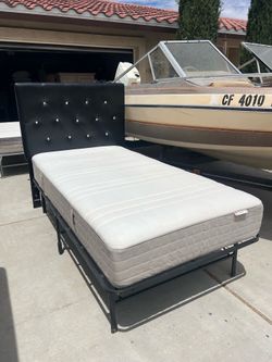 Twin Headboard, Mattress, & Frame!