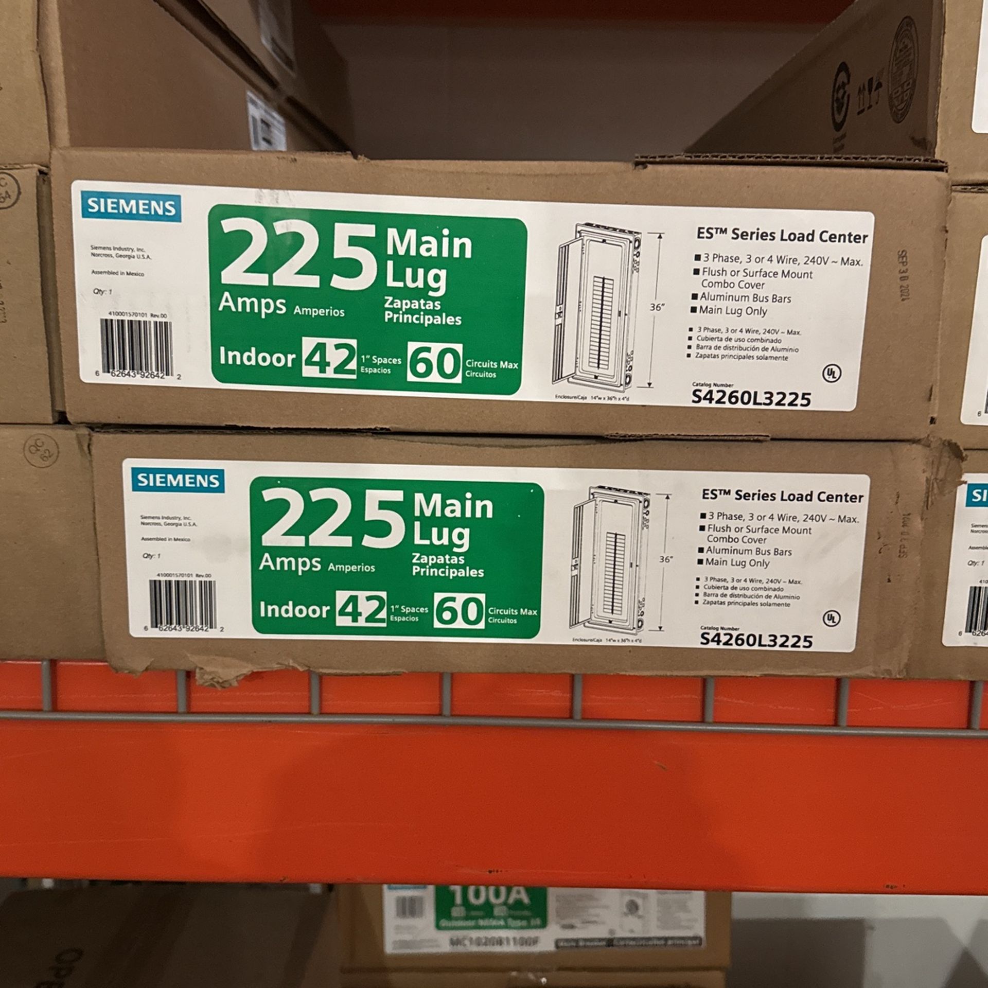 Siemens S4260L3225 LOW VOLTAGE ES SERIES LOAD CENTER