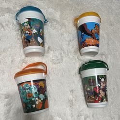 Disney Popcorn Bucket Excellent Condition All 4 Buckets For $20