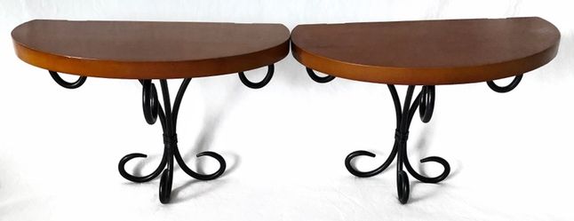 2 Solid Maple Hanging Wall Shelves