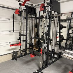 Home Gym plus 255lbs worth of plates, bench and 45lb barbell.