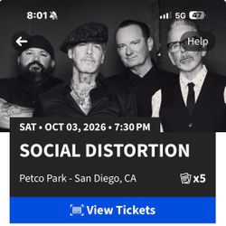 Social distortion October 3 San Diego