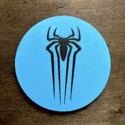 Spider-Man Andrew Garfield Logo Laser Engraved Painted Cork Coaster