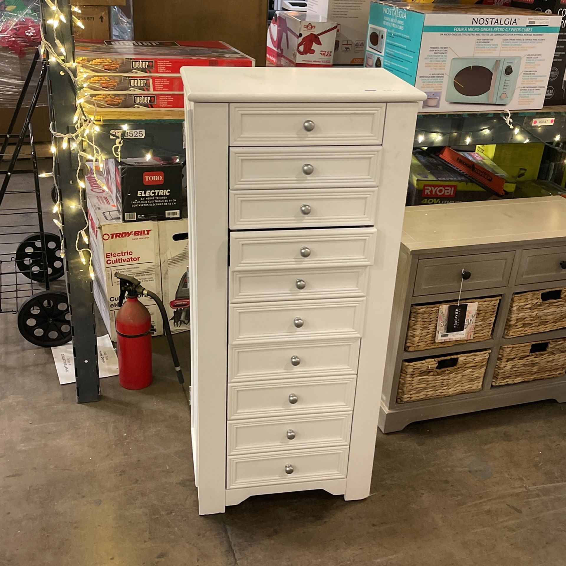 Bradstone White Jewelry Armoire