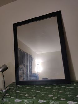 Large Brown framed - full size dressing mirror