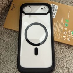 Full-Body Protection Slim Phone Case with Built-in Tempered Glass Screen Protector for 17 Air Case