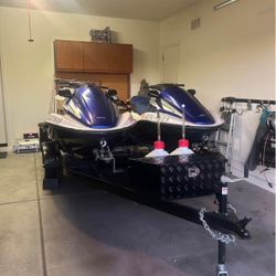 2005 AquaTrax Turbo Jet Skis with Trailer