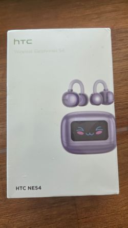 HTC NE54 Open-Ear Clip Earbuds with AI Translator — New