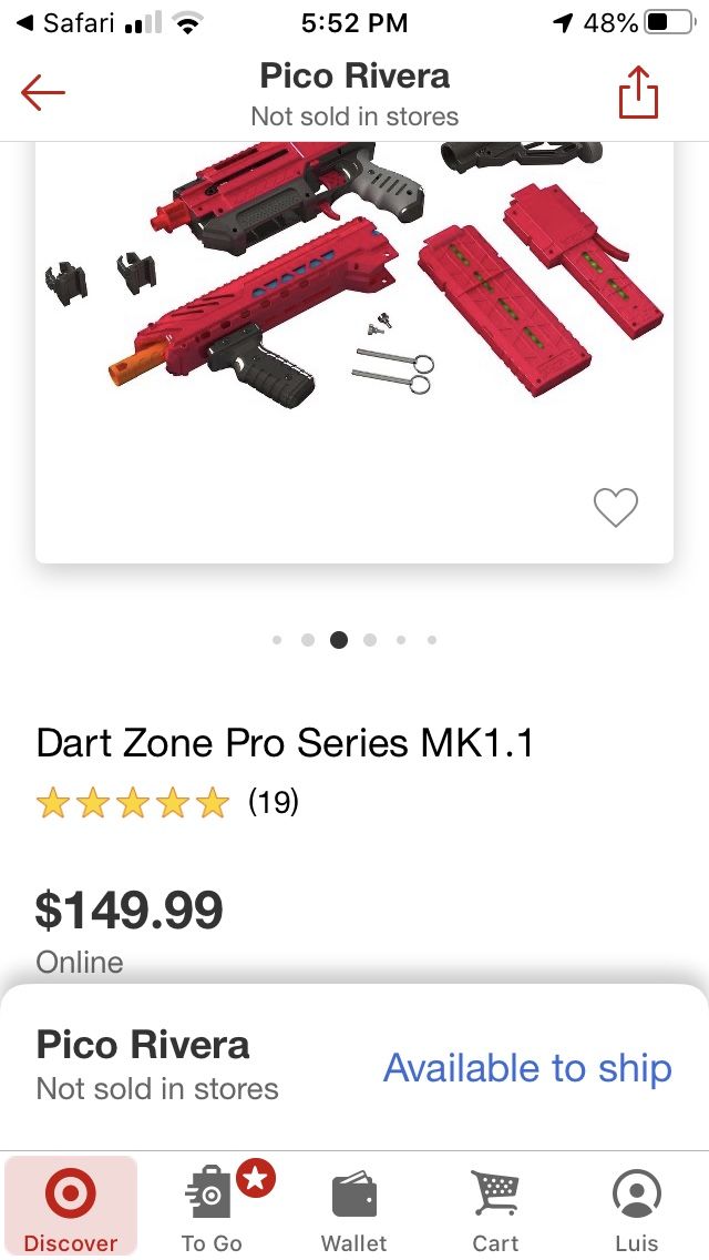 Dart Zone Pro Mk 1.1 Soft Dart Gun
