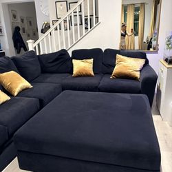 Black Ottoman XXL
