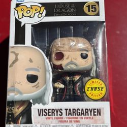 POP TV: House of The Dragon - Viserys Targaryen Limited Edition Chase Funko Vinyl Figure (DAMAGED) 
